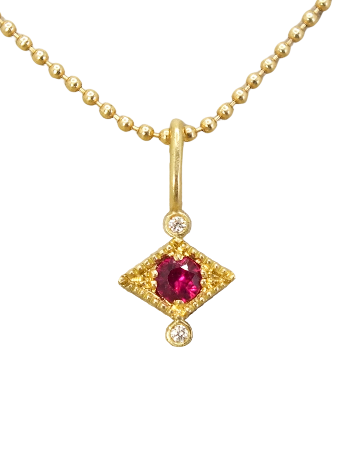 Aurelia Ruby and Diamond Necklace
