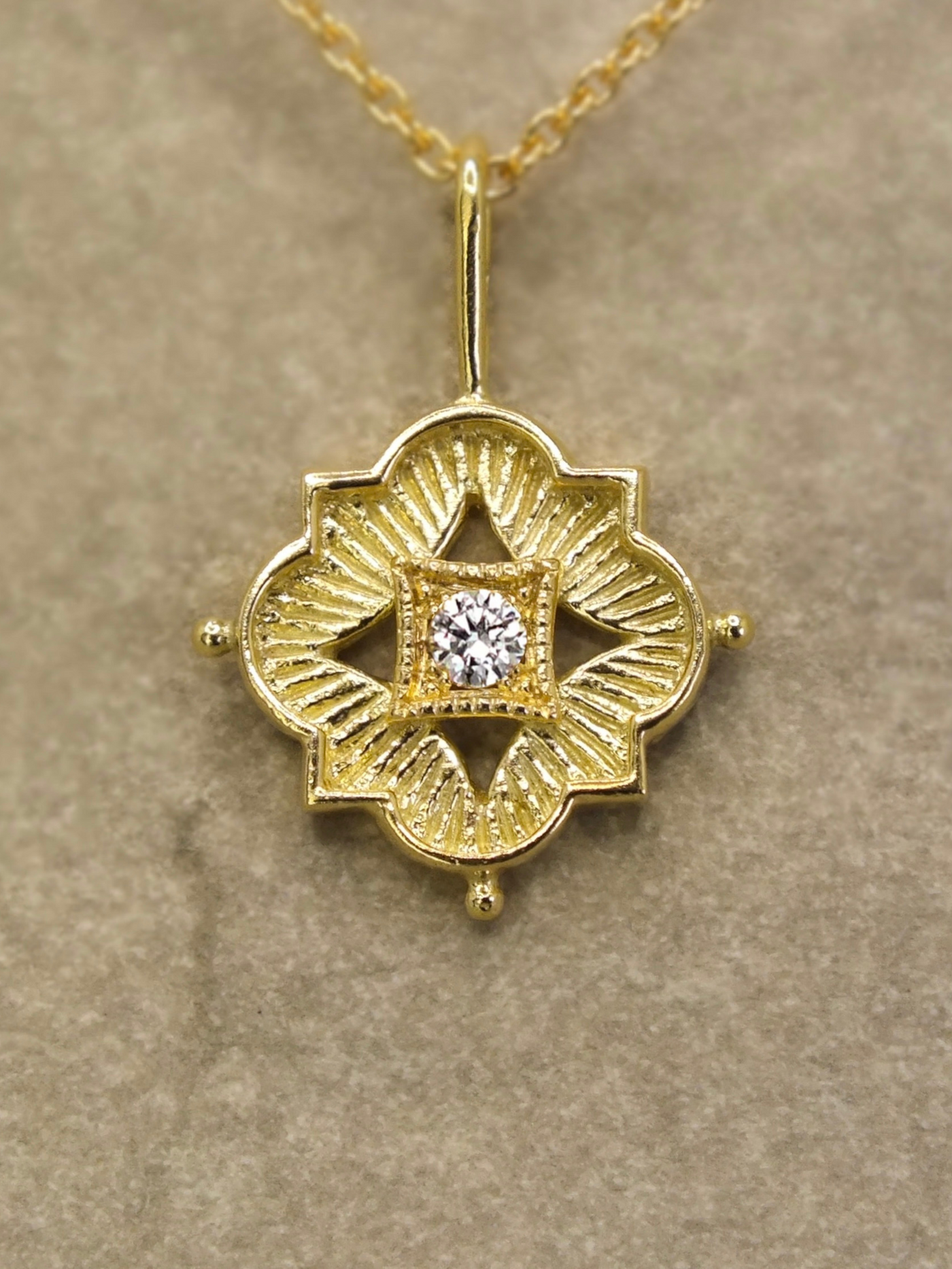 Luminis Aegis - Shield of Light Diamond Necklace
