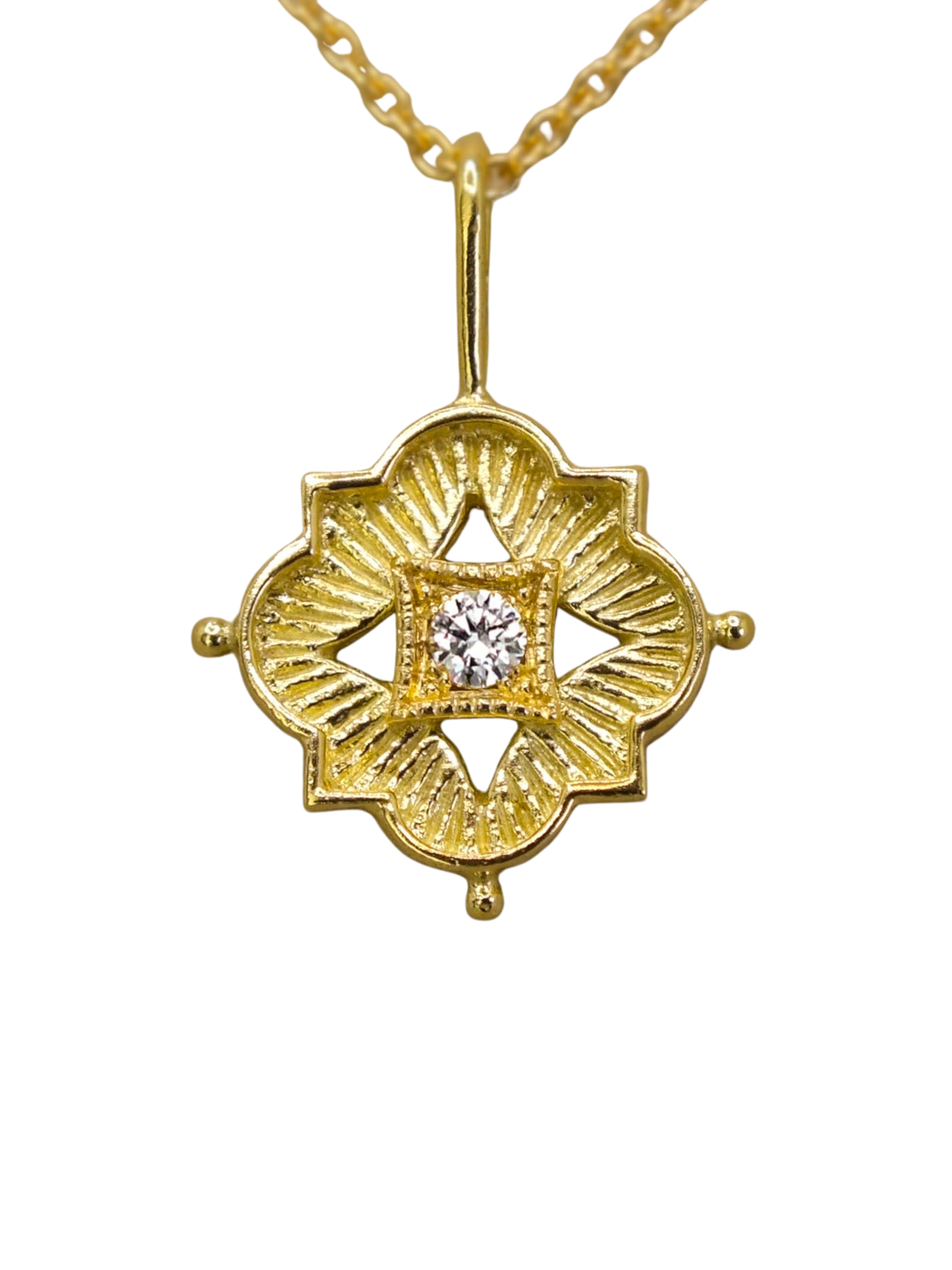 Luminis Aegis - Shield of Light Diamond Necklace