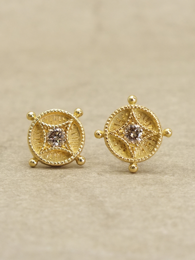 Ad Astra Brown Diamond Earrings