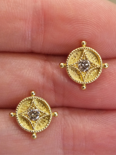 Ad Astra Brown Diamond Earrings