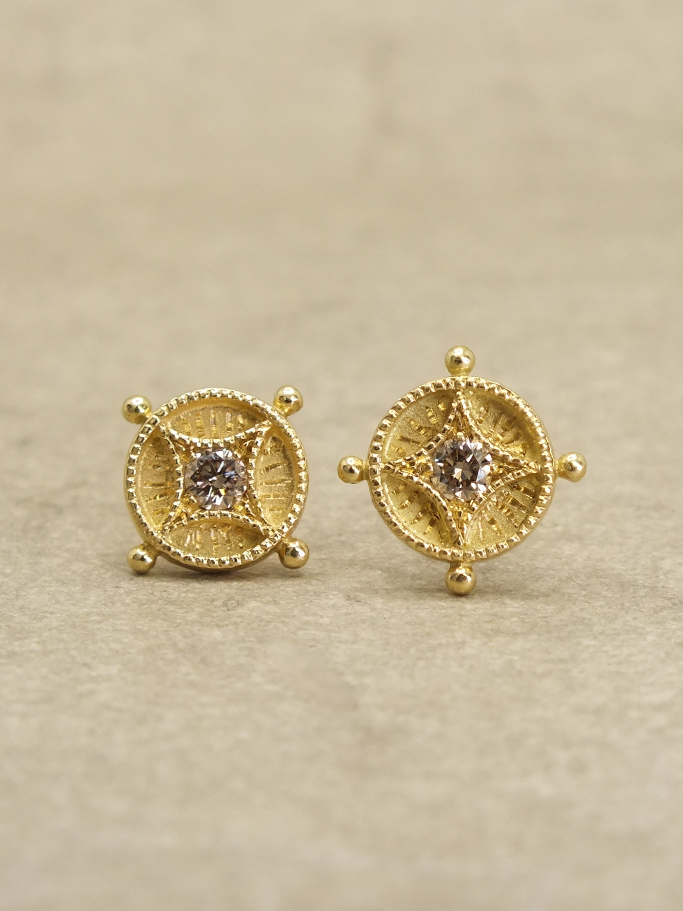 Ad Astra Brown Diamond Earrings