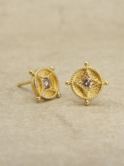 Ad Astra Brown Diamond Earrings