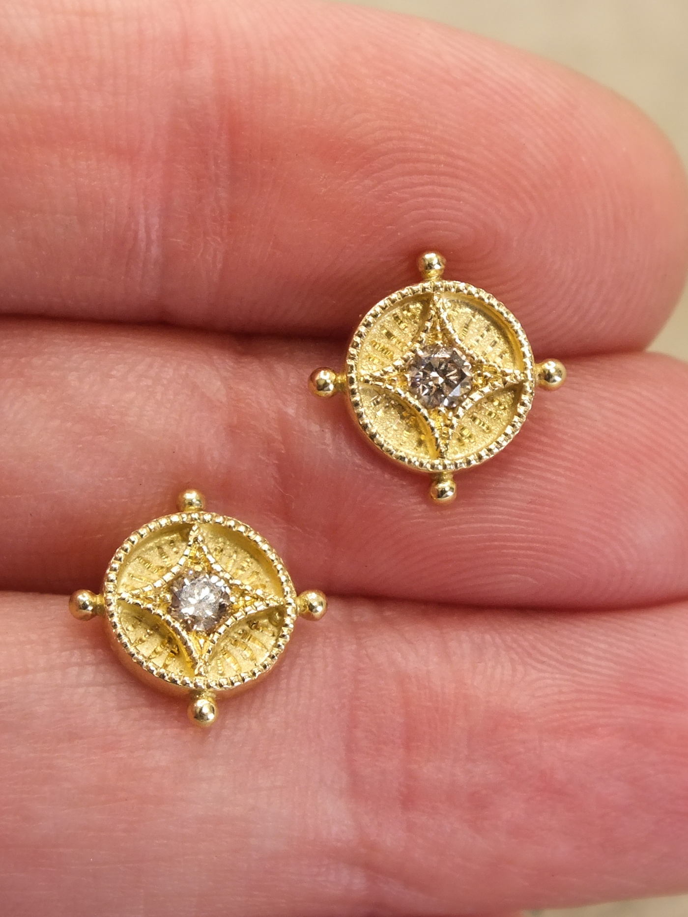 Ad Astra Brown Diamond Earrings