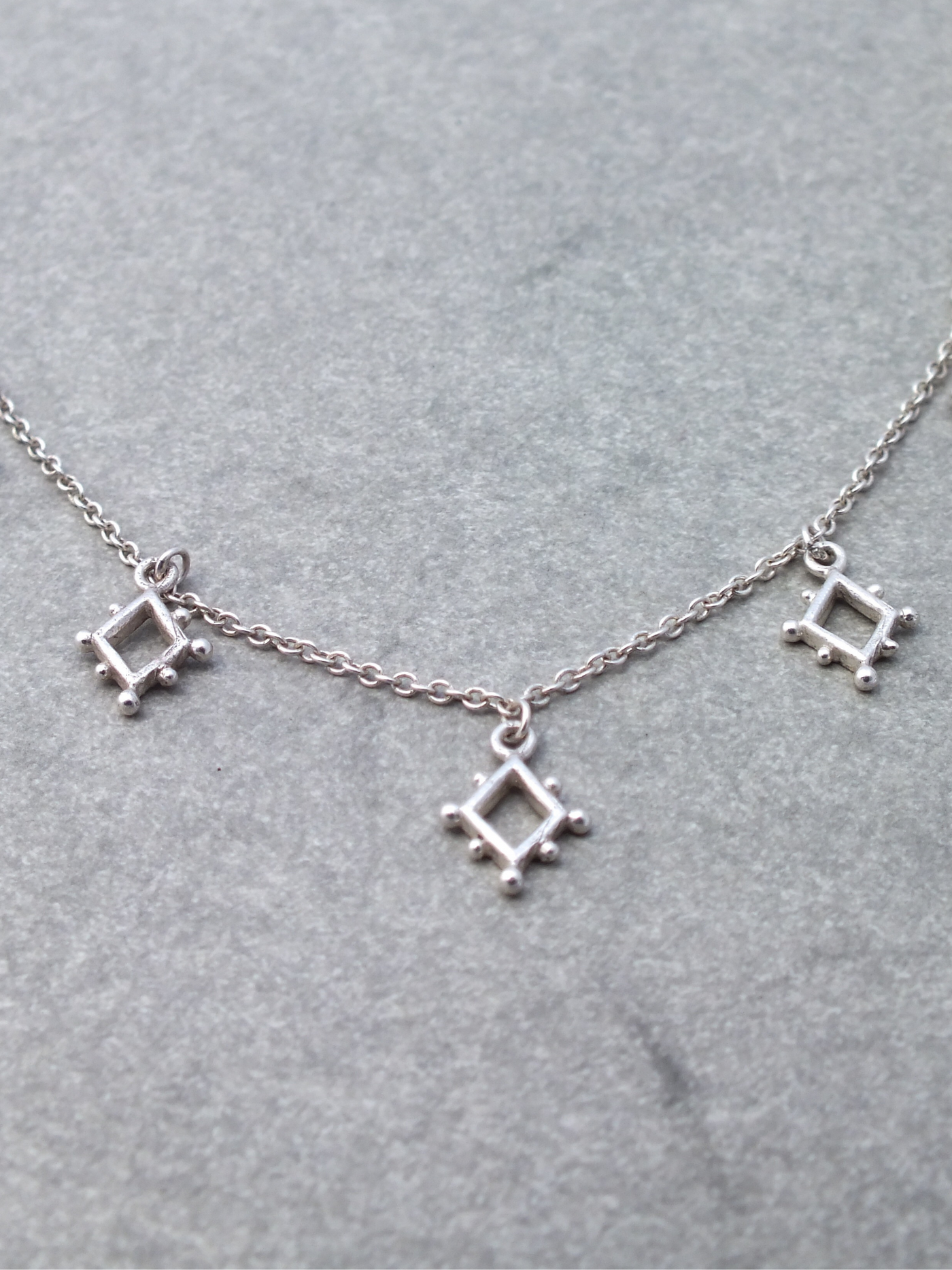 Etruscan Necklace in Sterling Silver
