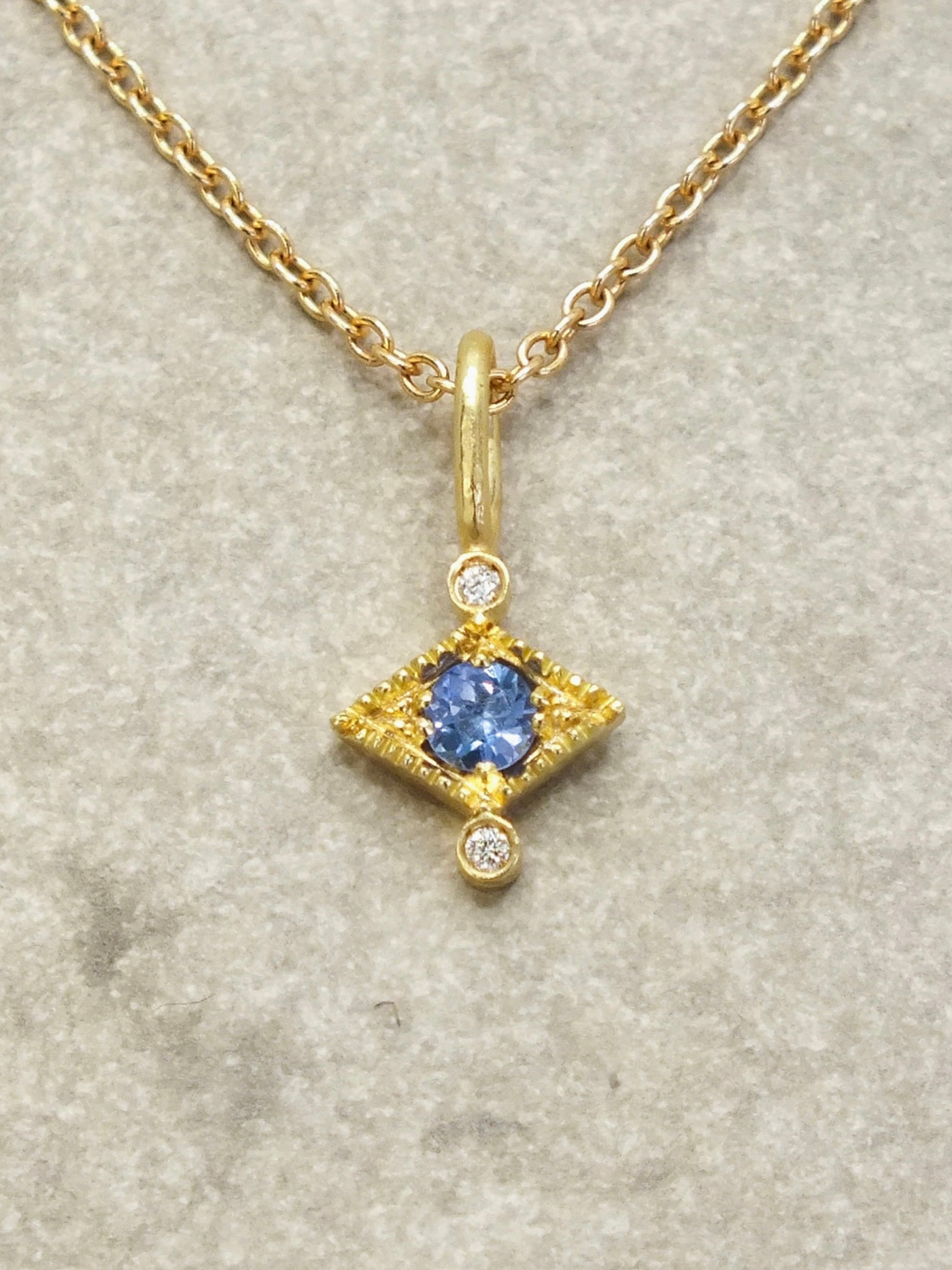 Aurelia Ceylon Sapphire and Diamond Necklace