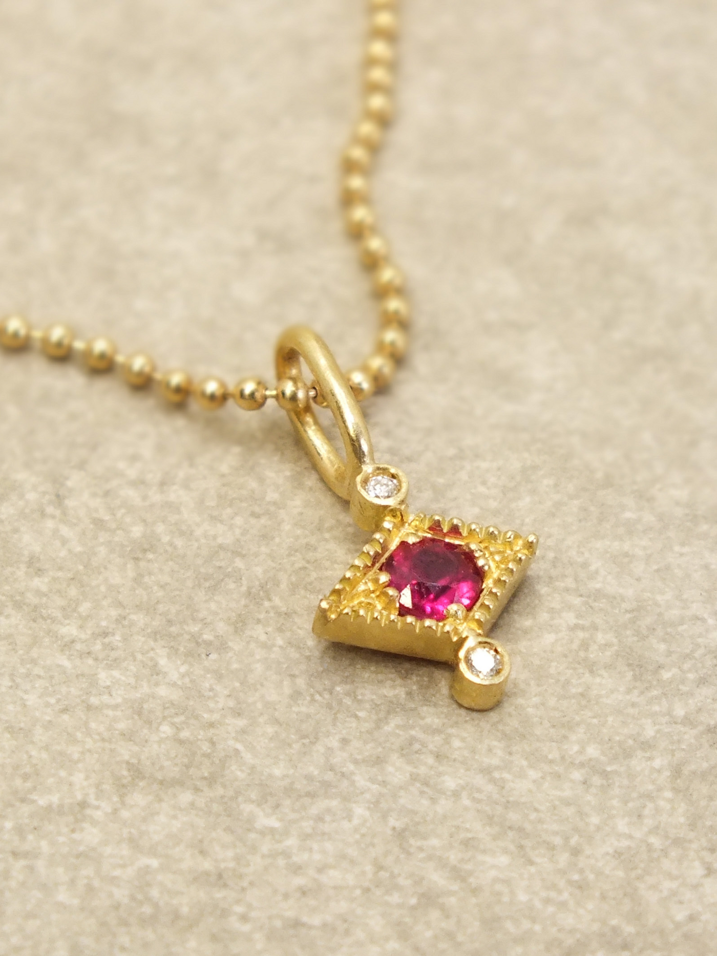 Aurelia Ruby and Diamond Necklace