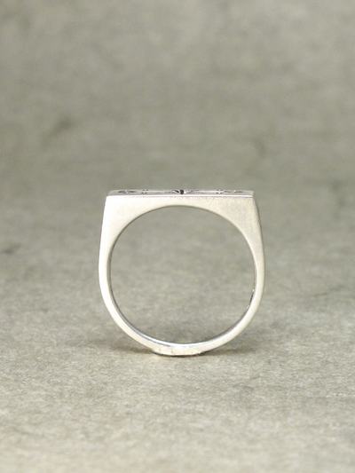 Signum Signet Ring in Sterling Silver