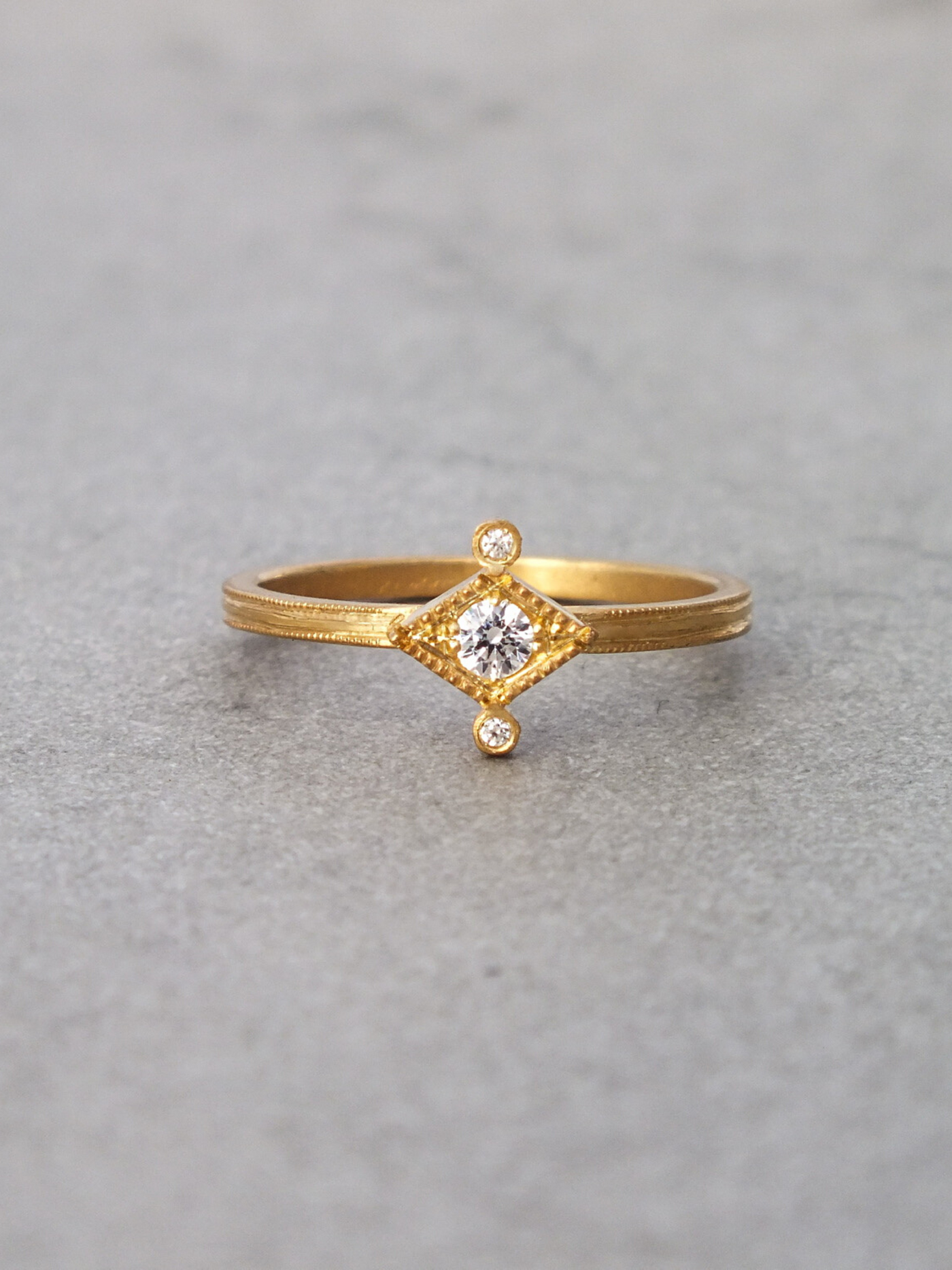 Aurelia White Sapphire and Diamond Ring