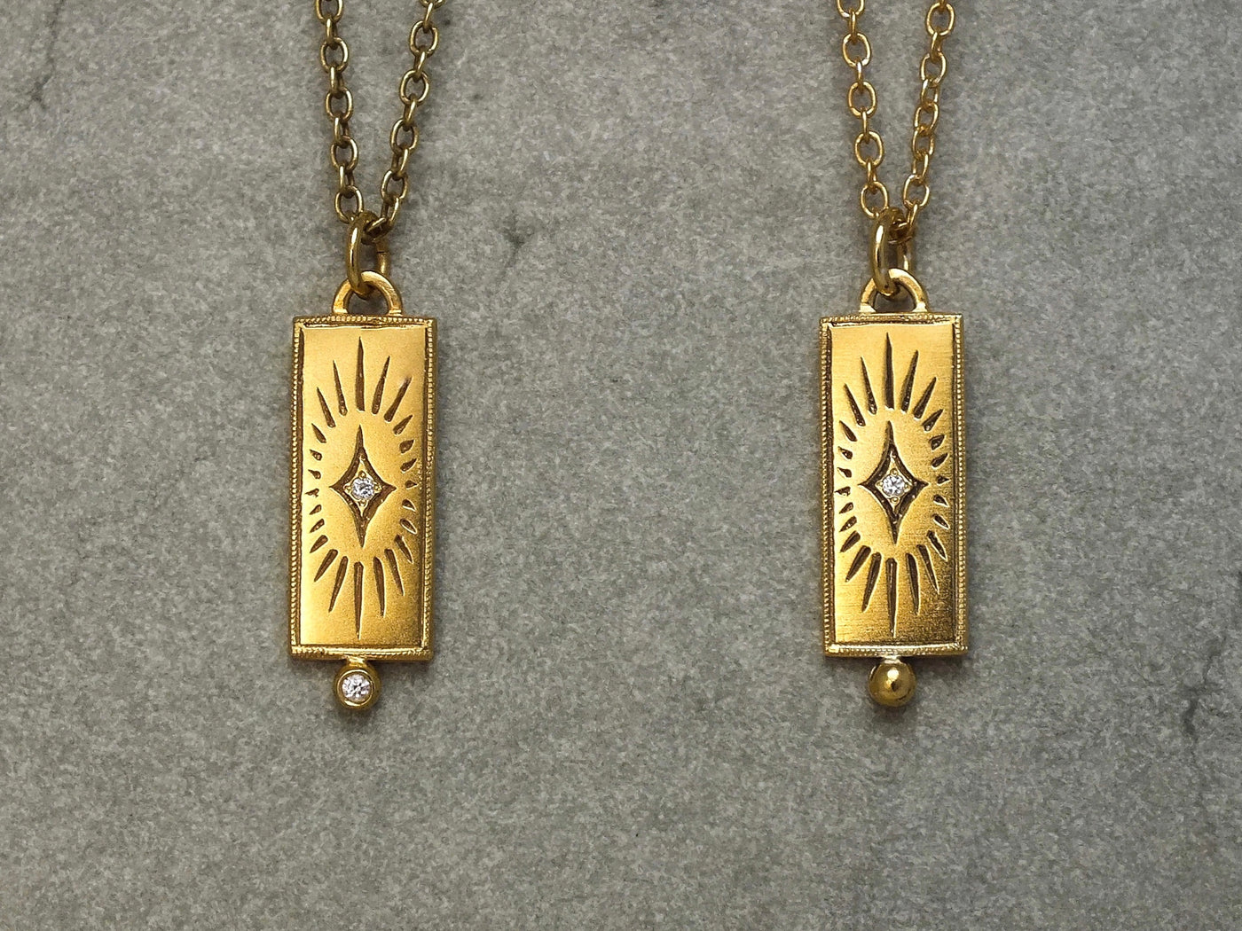 Lux 18k gold diamond necklace