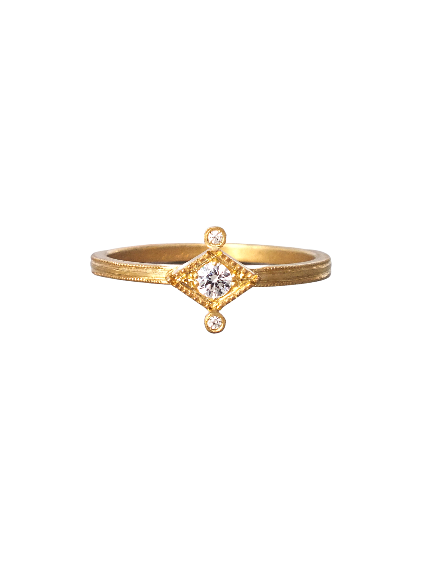 Aurelia White Sapphire and Diamond Ring