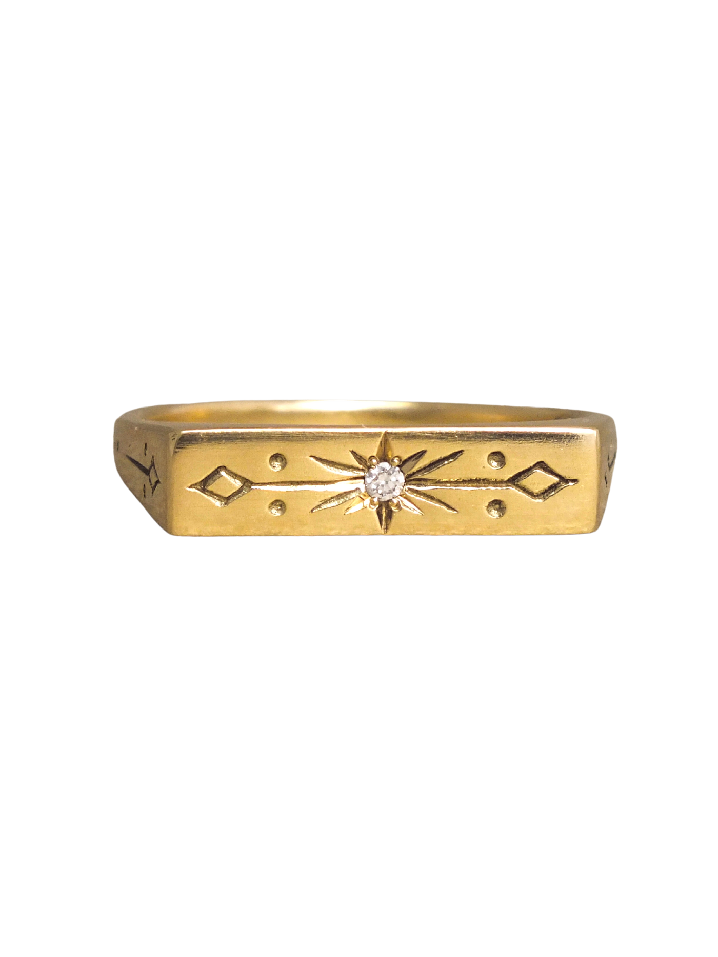Signum Diamond Signet Ring